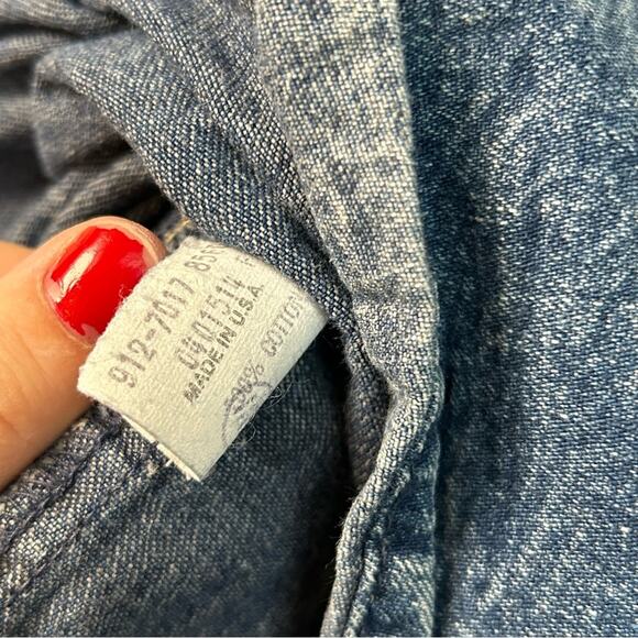 OshKosh B’Gosh Girls Vintage Denim Overall Dress - Picture 7 of 7